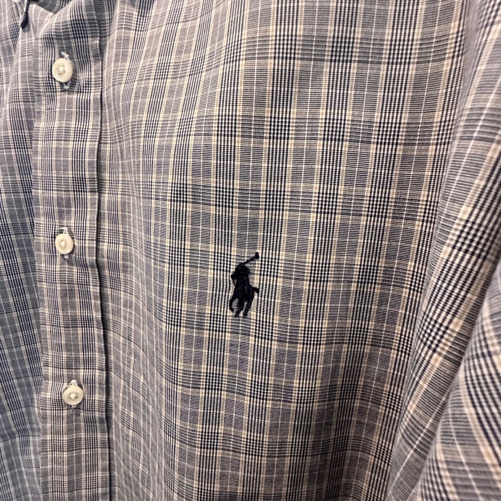 Ralph Lauren Blake Mens XL Plaid Button Down Shirt 100% Cotton Long Sleeve - Picture 2 of 10